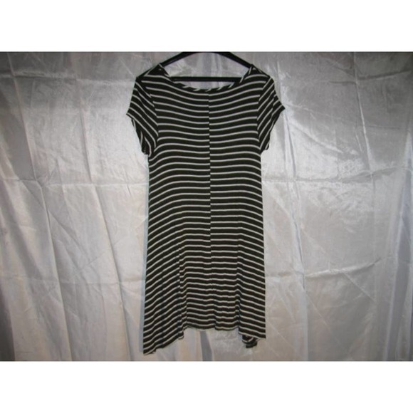 TMJ Black/white, assymetric hem, tshirt tunic SZ L - Picture 7 of 9